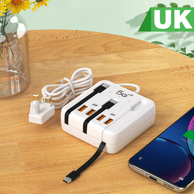 ⚡ 50% korting! Universele oplaadhub – 120W, ingebouwde kabels (USB-C & Micro USB), laad meerdere apparaten tegelijk op – geen gedoe! 🔌📱