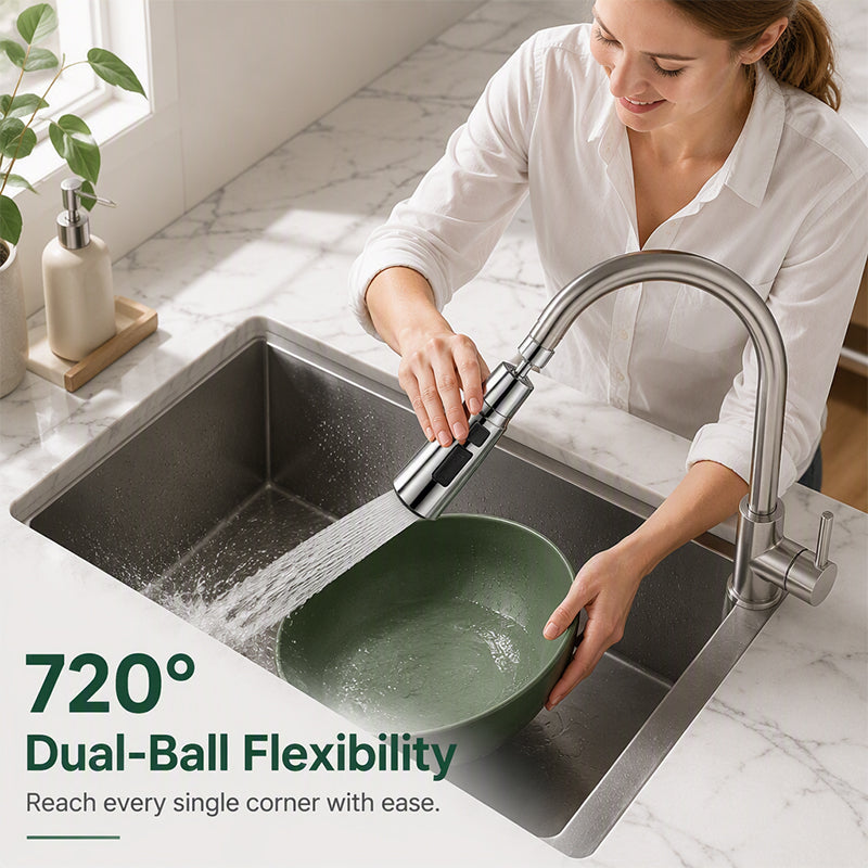 🚰 50% korting! Universele kraanverlenger – 720° flexibel, 3 standen & krachtige messtraal. Maak afwassen & schoonmaken moeiteloos! 💦⚡