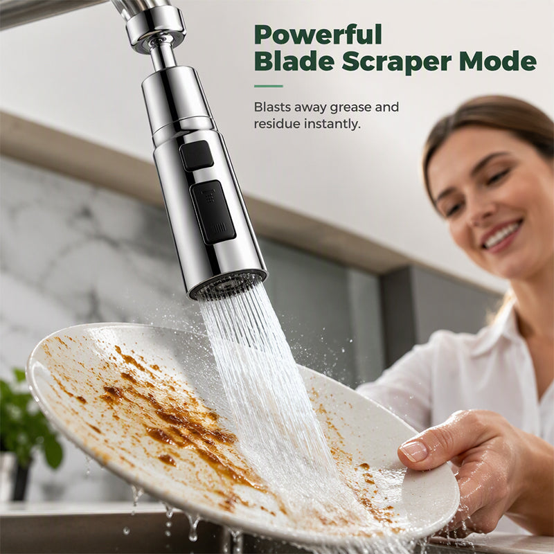 🚰 50% korting! Universele kraanverlenger – 720° flexibel, 3 standen & krachtige messtraal. Maak afwassen & schoonmaken moeiteloos! 💦⚡