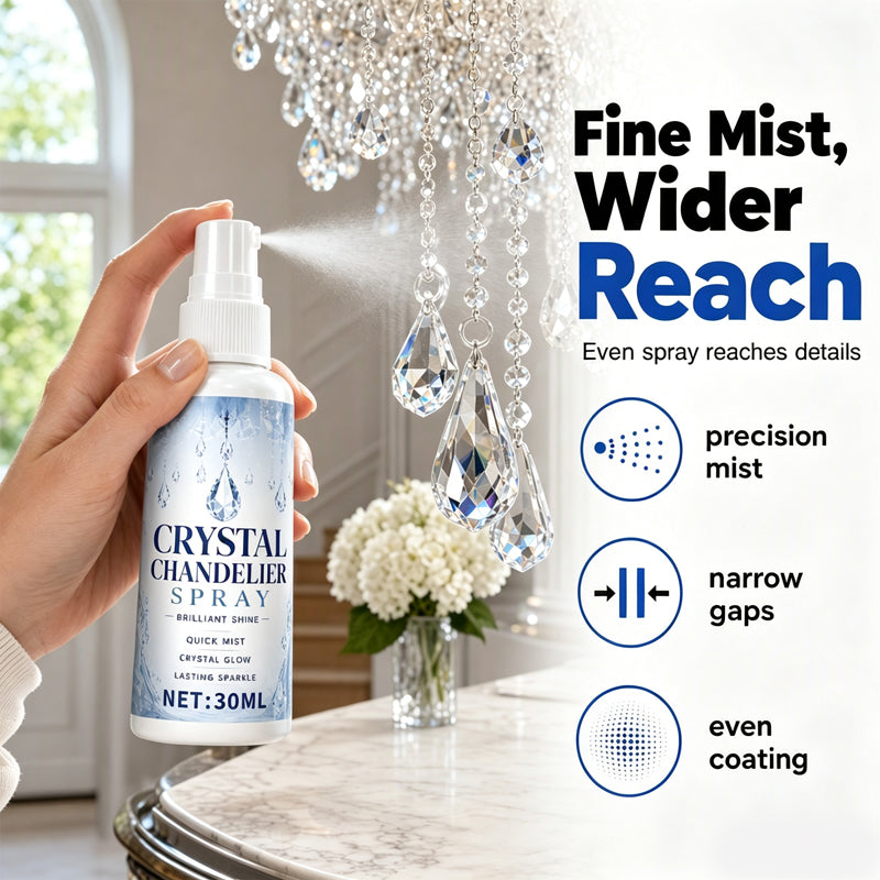 💎 50% korting! Kristal & glas reinigingsspray – fijne nevel, 30 ml & doek inbegrepen. Verwijdert stof & residu – details stralen weer! ✨🧼