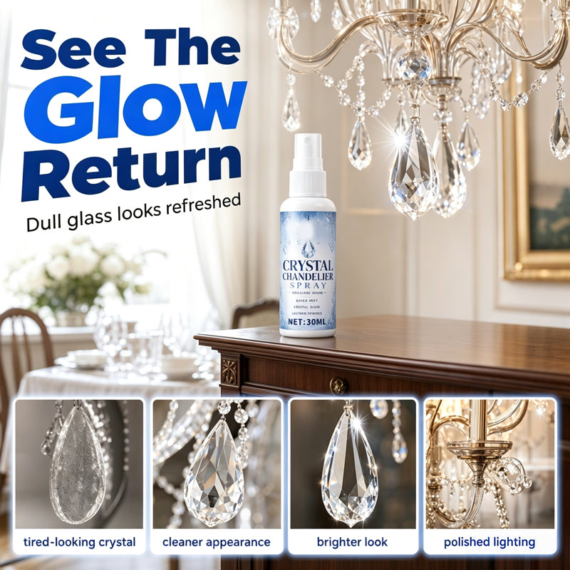💎 50% korting! Kristal & glas reinigingsspray – fijne nevel, 30 ml & doek inbegrepen. Verwijdert stof & residu – details stralen weer! ✨🧼