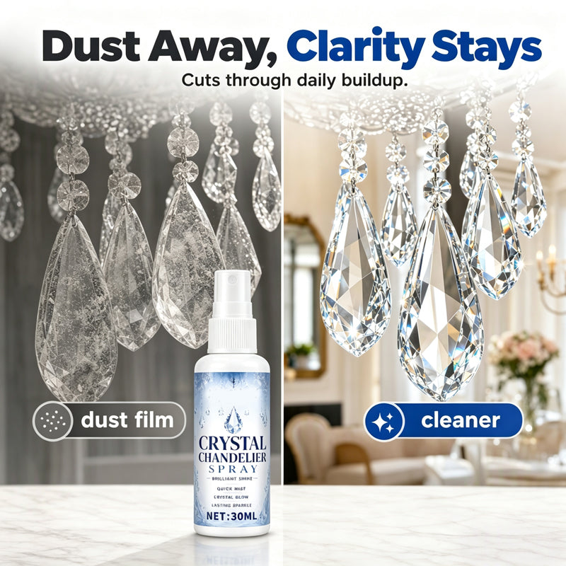 💎 50% korting! Kristal & glas reinigingsspray – fijne nevel, 30 ml & doek inbegrepen. Verwijdert stof & residu – details stralen weer! ✨🧼