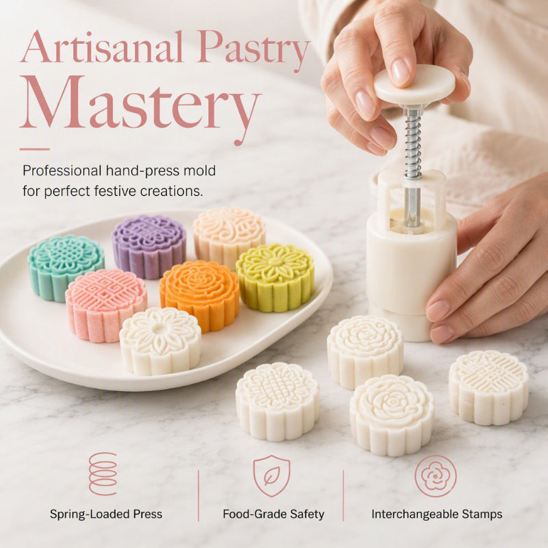 🥮 50% korting! Professioneel gebakstempel – veerbelast mechanisme, 3D-motieven & voedselveilig. Maak maancakes & koekjes moeiteloos thuis! ✨🧑‍🍳