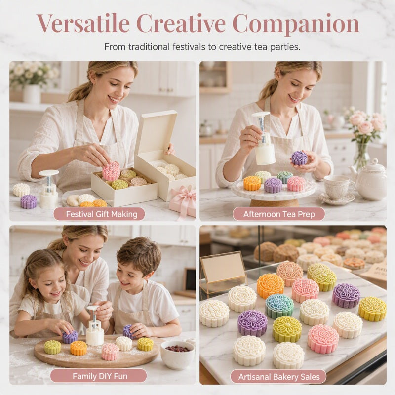 🥮 50% korting! Professioneel gebakstempel – veerbelast mechanisme, 3D-motieven & voedselveilig. Maak maancakes & koekjes moeiteloos thuis! ✨🧑‍🍳
