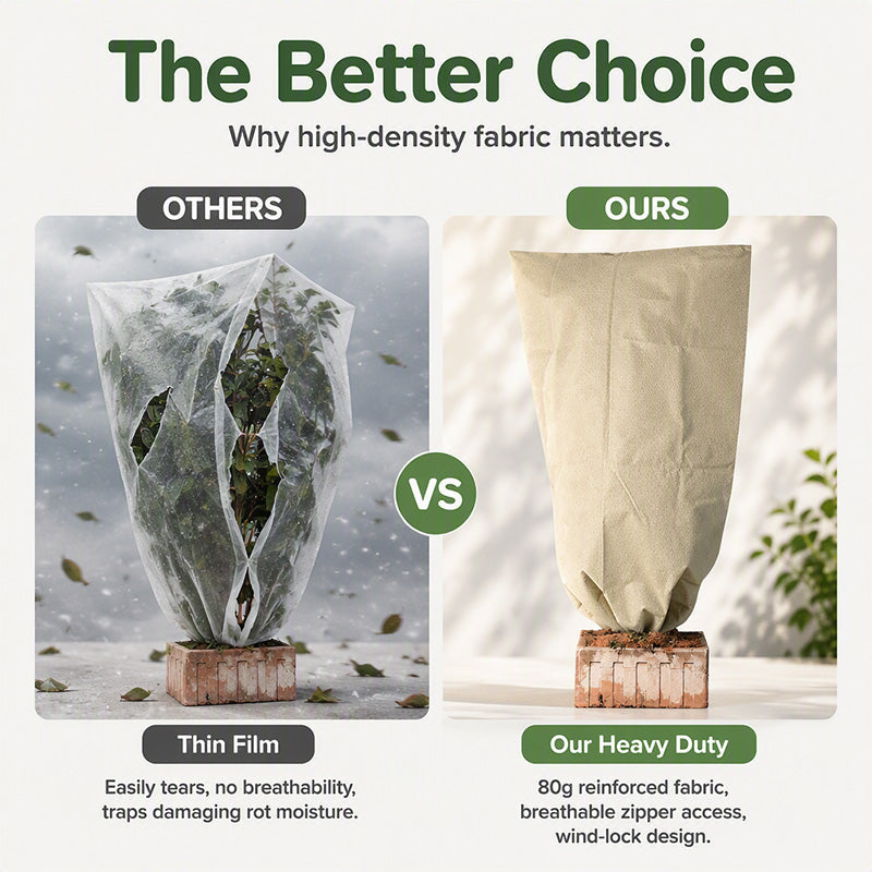 🌱 50% korting! Planten vorstbescherming – 80g non-woven, ademend & UV-bestendig. Beschermt tegen vorst, sneeuw & kou – voor een gezonde tuin! ❄️✨
