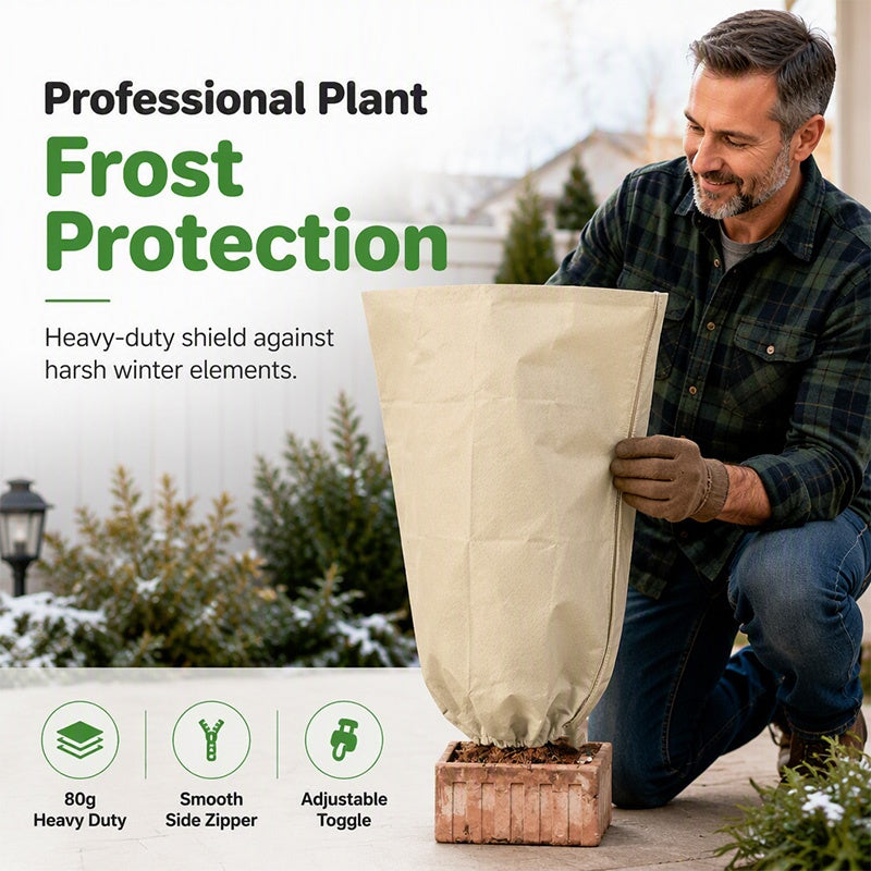 🌱 50% korting! Planten vorstbescherming – 80g non-woven, ademend & UV-bestendig. Beschermt tegen vorst, sneeuw & kou – voor een gezonde tuin! ❄️✨