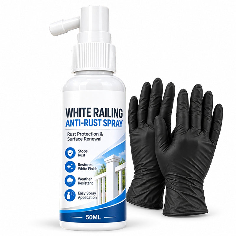 🛡️  50% korting! Witte herstelspray – voor metalen leuningen, poorten & meubels. Dekt roestsporen & gebruikssporen – frisse uitstraling in 1x! 🎯✨