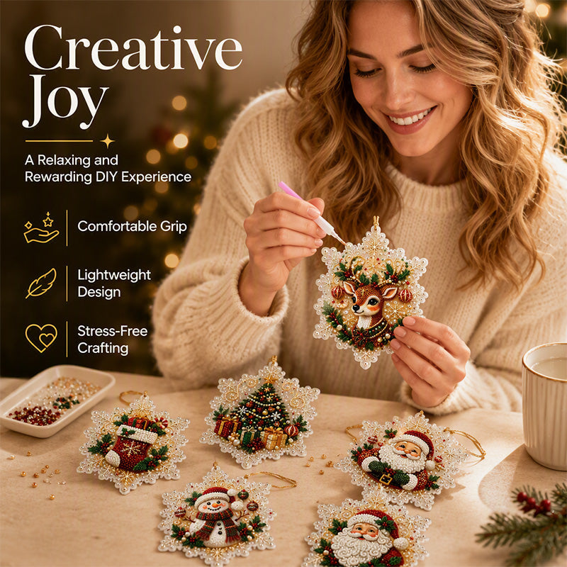 🎄 50% korting! 5D DIY kerstbal – fonkelende parels & acryl, 3D-gloed, eenvoudig te maken. Perfect voor boom, raam & cadeau! ✨🎁