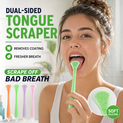 👅 50% korting! 3-in-1 tongreiniger – borstelt, schraapt & masseert. Siliconen van voedselkwaliteit, ergonomisch & draagbaar – frisse adem elke dag! ✨🦷