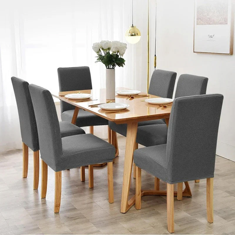 🪑 50% korting! Stretch stoelhoes – 1-delig, past op 38-48 cm breedte. Elastische rand, machinewasbaar & vele kleuren. Verfris uw stoelen! ✨🧺