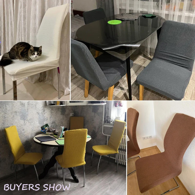 🪑 50% korting! Stretch stoelhoes – 1-delig, past op 38-48 cm breedte. Elastische rand, machinewasbaar & vele kleuren. Verfris uw stoelen! ✨🧺