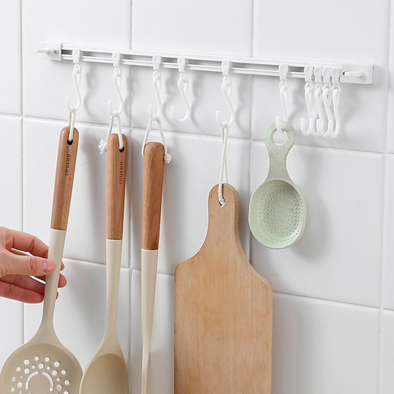 🍳 50% korting! Zelfklevende keukenrail maet 10 schuifhaken – ruimtebesparend, zonder boren & stevig. Houd uw keuken georganiseerd! ✨🔧