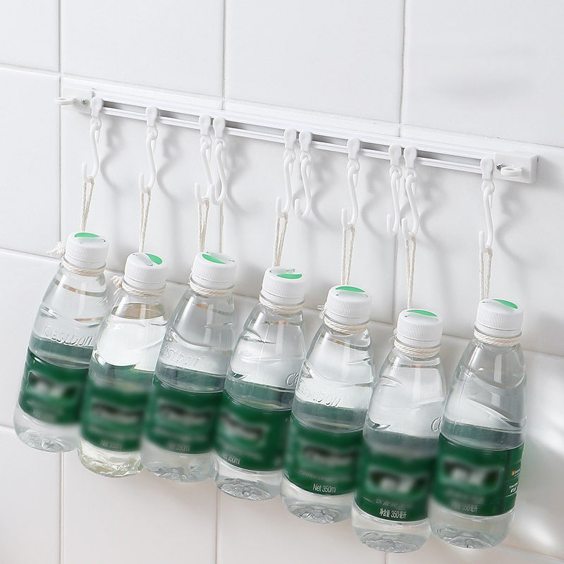 🍳 50% korting! Zelfklevende keukenrail maet 10 schuifhaken – ruimtebesparend, zonder boren & stevig. Houd uw keuken georganiseerd! ✨🔧