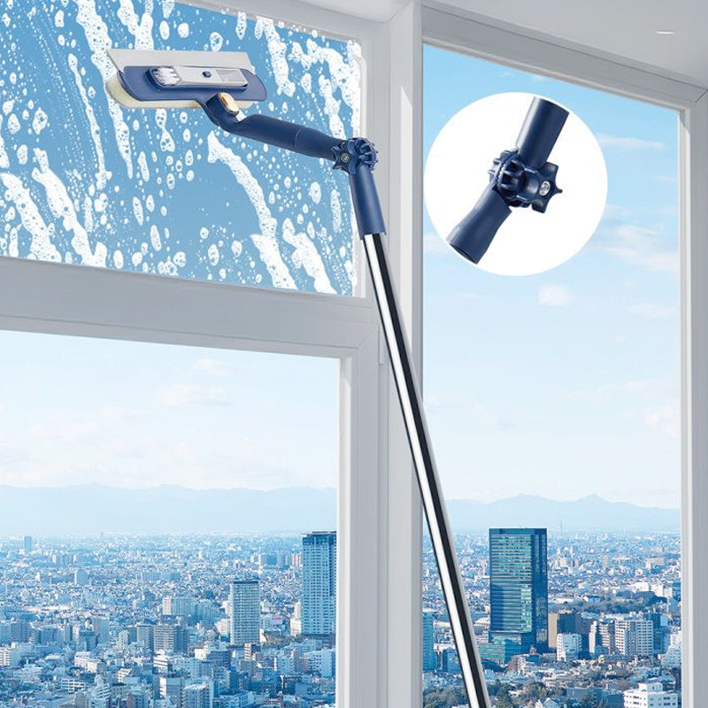 🎉 ¡OFERTA ESPECIAL – 50% DE DESCUENTO! 🎉 Limpiacristales con escobilla para ventanas de gran altura