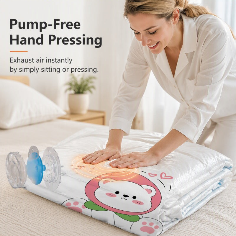 🧳 50% korting! Handmatige 3D compressiezak – geen pomp nodig, 7-laags PE & dubbele afdichting. Maximaliseer uw opbergruimte – bescherm dekens & kleding! ✨🏠