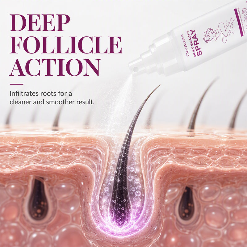 🌿 50% korting! Ontharingsspray met jojoba & aloë vera – diepe werking op haarzakjes, hydraterend & zacht voor de gevoelige huid. Pijnloos & moeiteloos! ✨💚