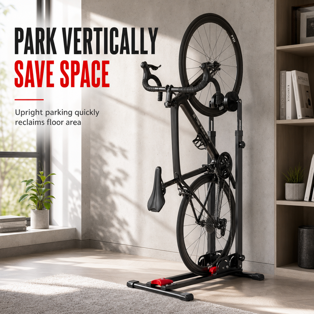 🚲 50% korting! Opvouwbare fietsstandaard – dubbele paal, U-vormig & stabiel. Voor racefietsen, mountainbikes & dagelijks gebruik! ✨🔧