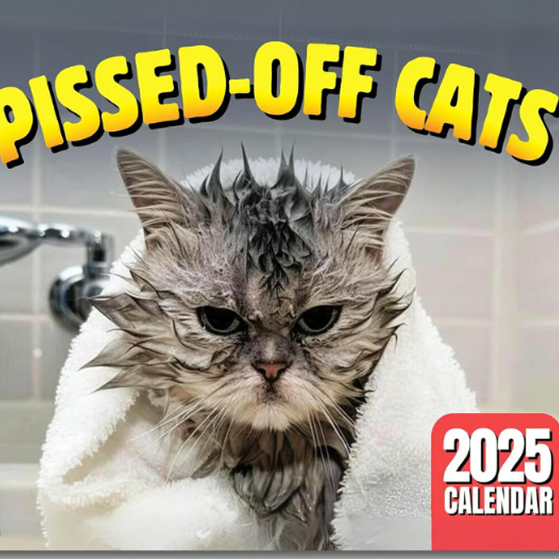 😾 50% korting! Grumpy Cats kalender – 12 maanden humor, premium kunstpapier & ruime maandplanning. Perfect cadeau voor kattenliefhebbers! ✨📅