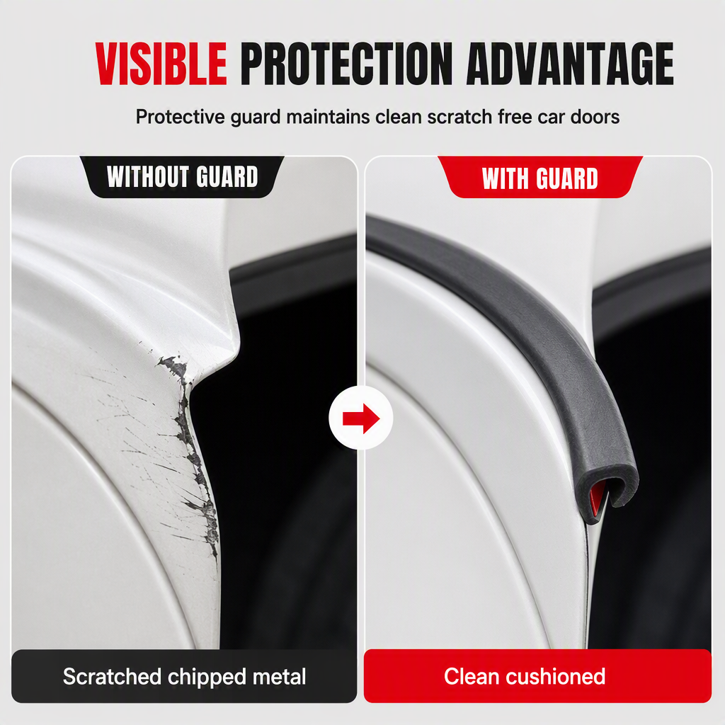 🚗 50% korting! Universele deurrandbeschermer – absorbeert stoten, voorkomt lakschade & krassen. Flexibel PVC, eenvoudig te installeren – 5/8/10 m! ✨🛡️