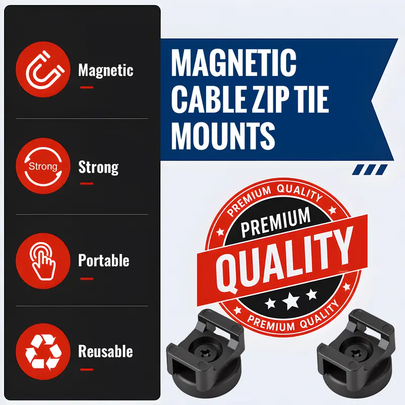 🔌 50% korting! Magnetische kabelhouder – houdt tot 25 lbs, 360° draaibaar & zonder boren. Transformeer rommelige draden in nette kanalen! ✨🛠️