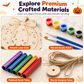 🎃 50% korting! DIY houten pompoen decoratie – schilder, monteer & hang uw eigen Halloween-pompoen op. Inclusief verf & penseel bij geselecteerde varianten! ✨🖌️