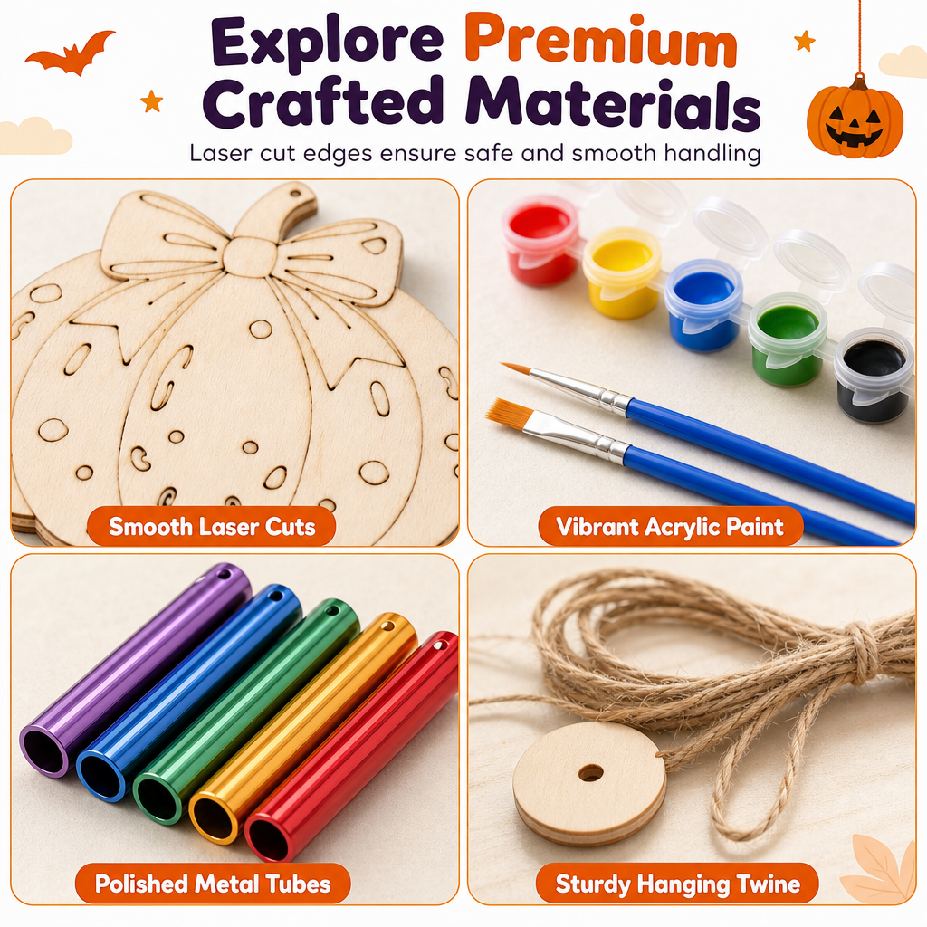 🎃 50% korting! DIY houten pompoen decoratie – schilder, monteer & hang uw eigen Halloween-pompoen op. Inclusief verf & penseel bij geselecteerde varianten! ✨🖌️