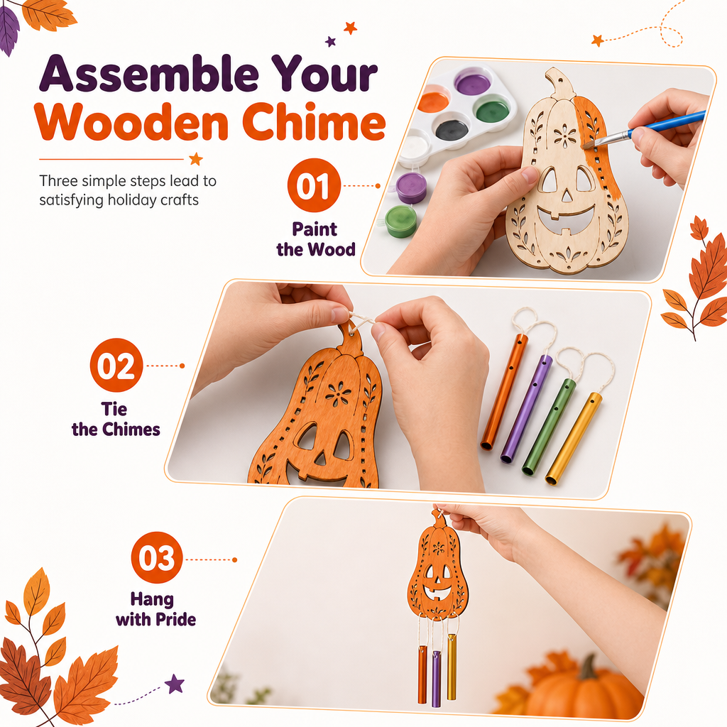 🎃 50% korting! DIY houten pompoen decoratie – schilder, monteer & hang uw eigen Halloween-pompoen op. Inclusief verf & penseel bij geselecteerde varianten! ✨🖌️