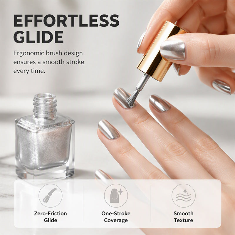 ✨ 50% KORTING – No-Bake Nagellak | Geen UV-Lamp Nodig | Gladde Aanbreng, Hoogglans & Chipbestendige Kleur