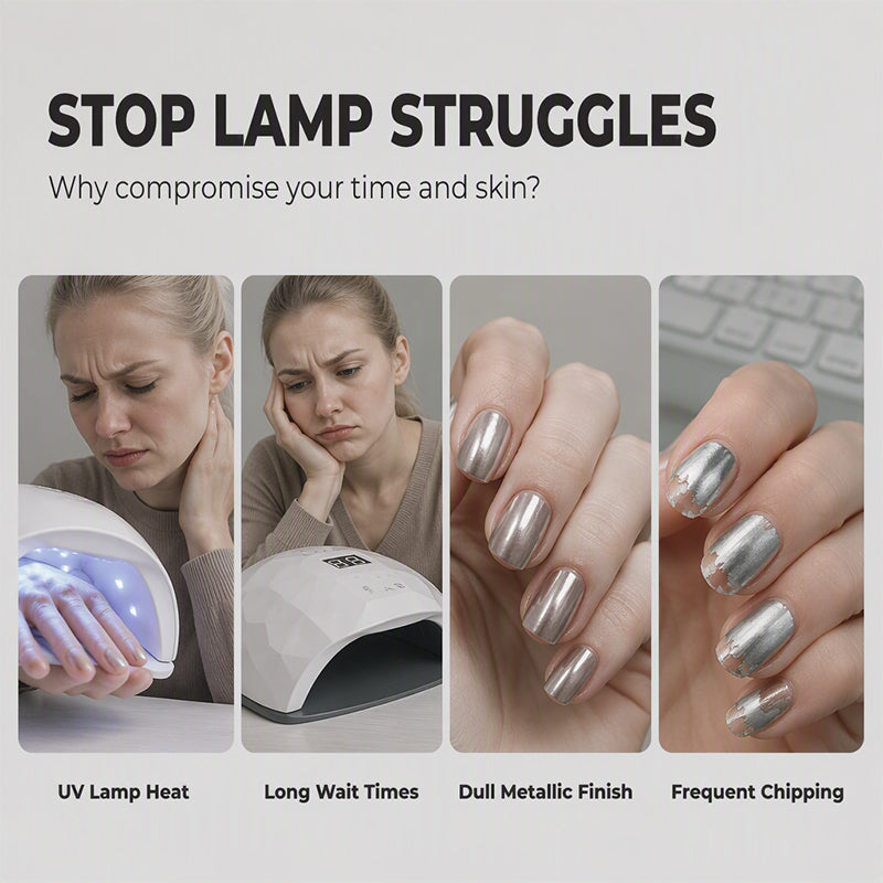 ✨ 50% KORTING – No-Bake Nagellak | Geen UV-Lamp Nodig | Gladde Aanbreng, Hoogglans & Chipbestendige Kleur