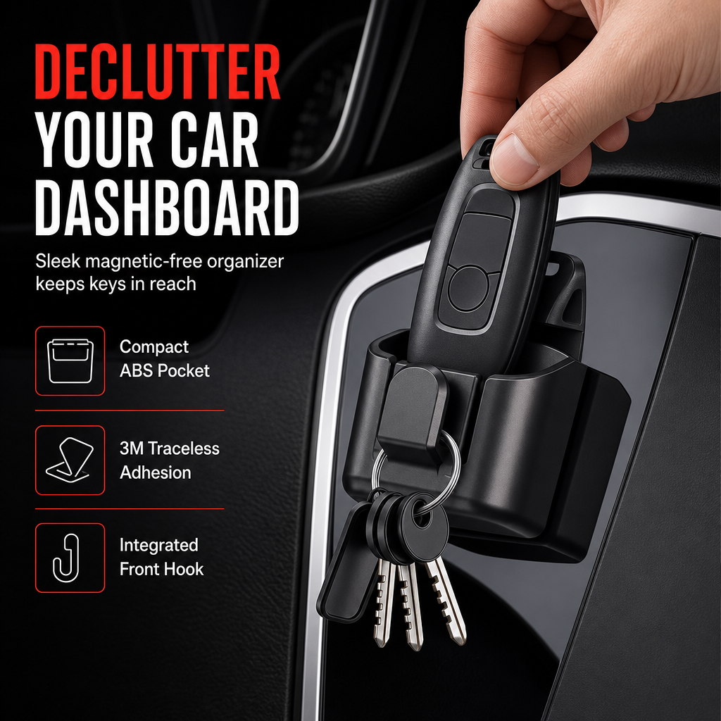 Car Key Fob Holder with Hook