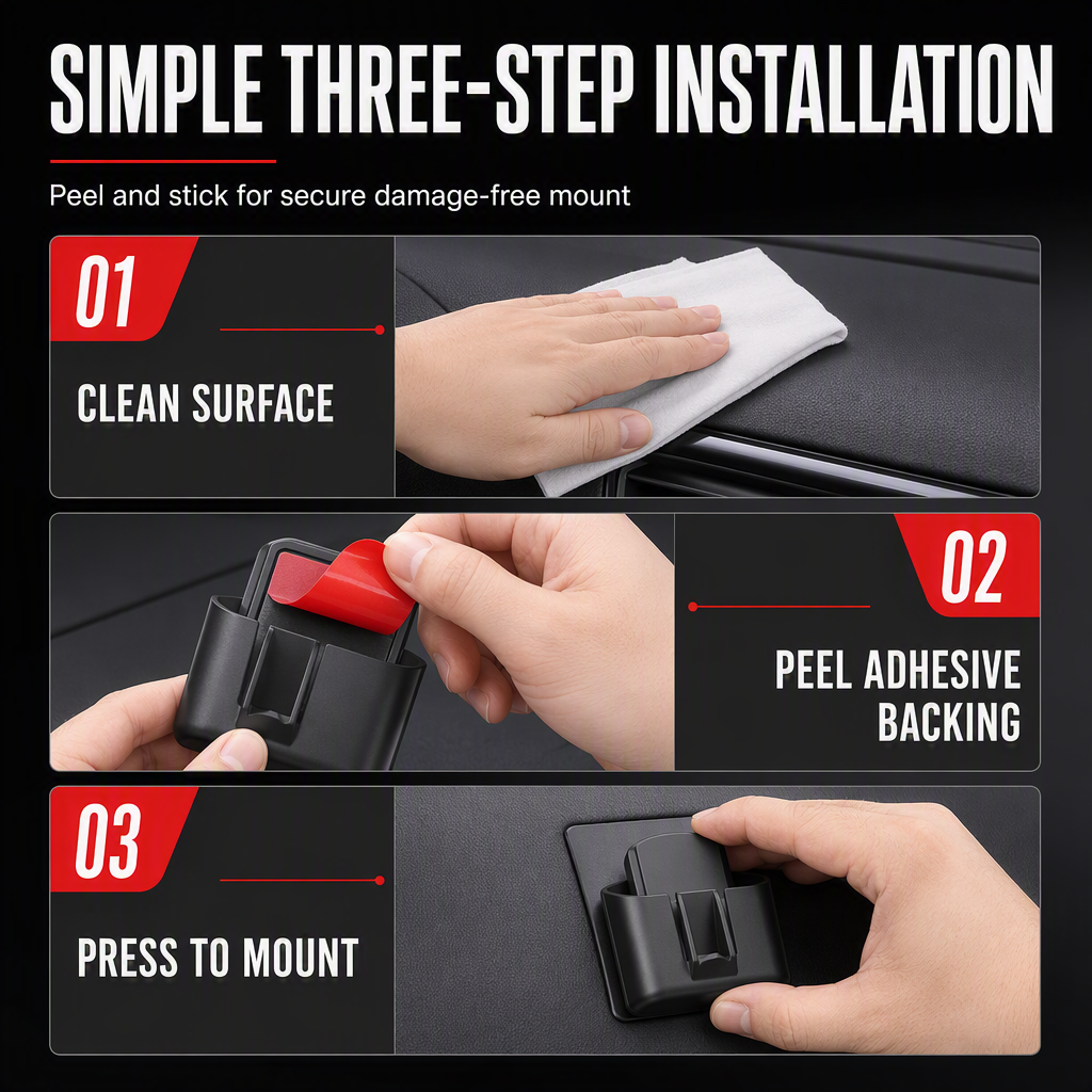 Car Key Fob Holder with Hook