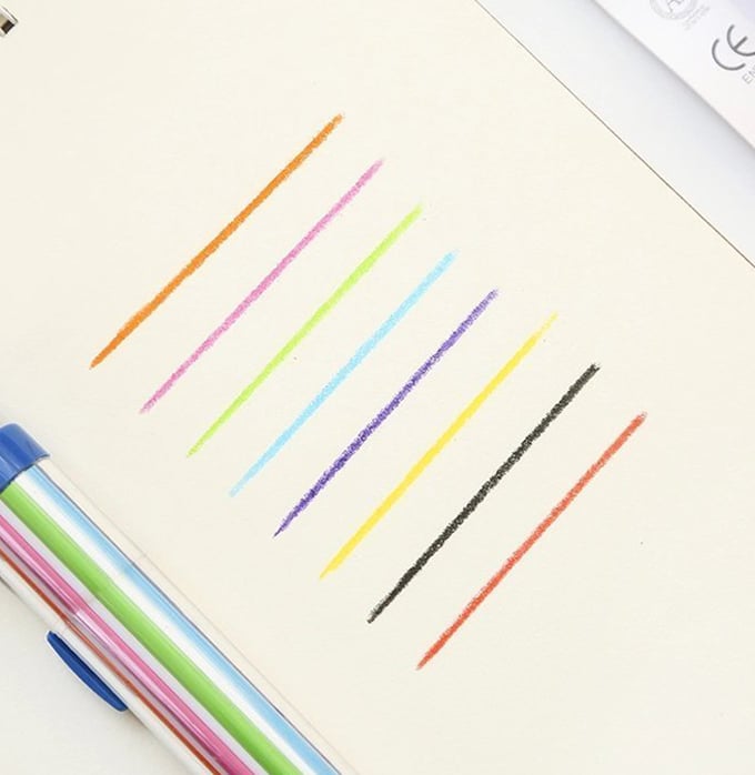 📢📢  1+1 gratis🎨 Teken direct in 8 kleuren! Veelkleurige krijtstift zonder doosje