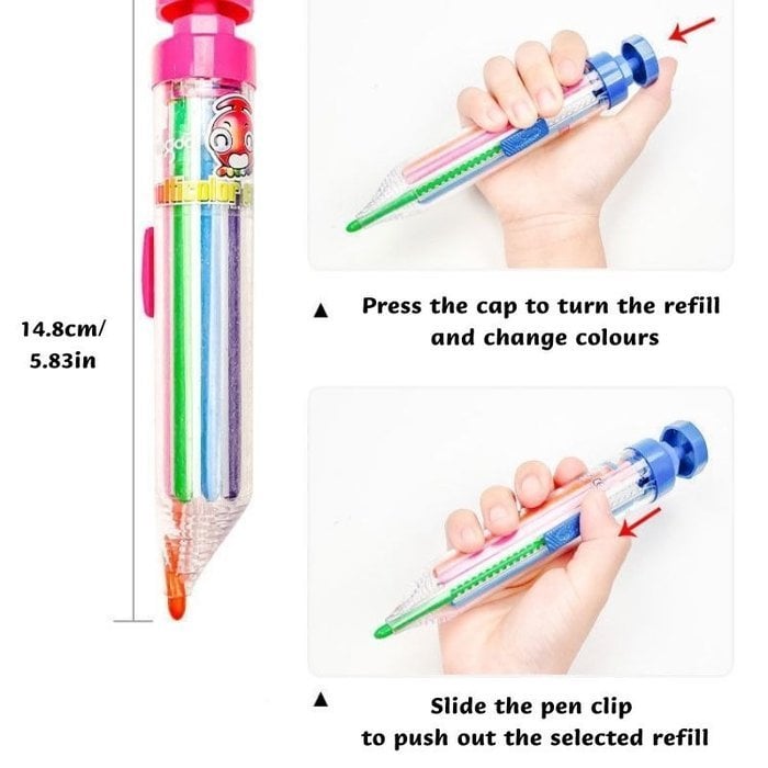 📢📢  1+1 gratis🎨 Teken direct in 8 kleuren! Veelkleurige krijtstift zonder doosje