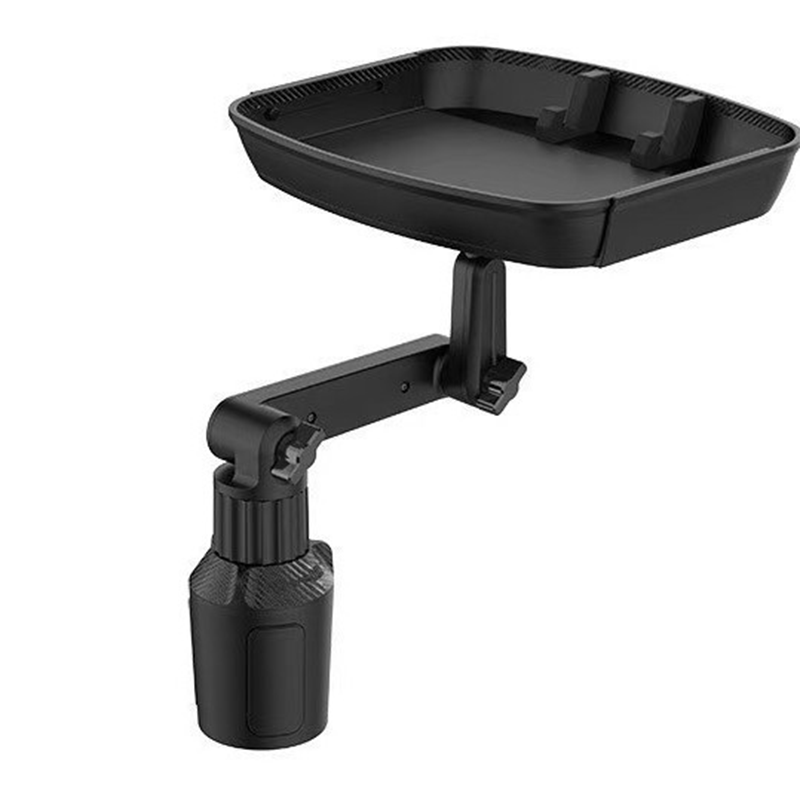 🚗 50% korting! Autoplateau voor bekerhouder – 360° draaibaar, uitschuifbaar & geïntegreerde telefoonhouder. Montage zonder gereedschap – voor maaltijden & navigatie! ✨🍔