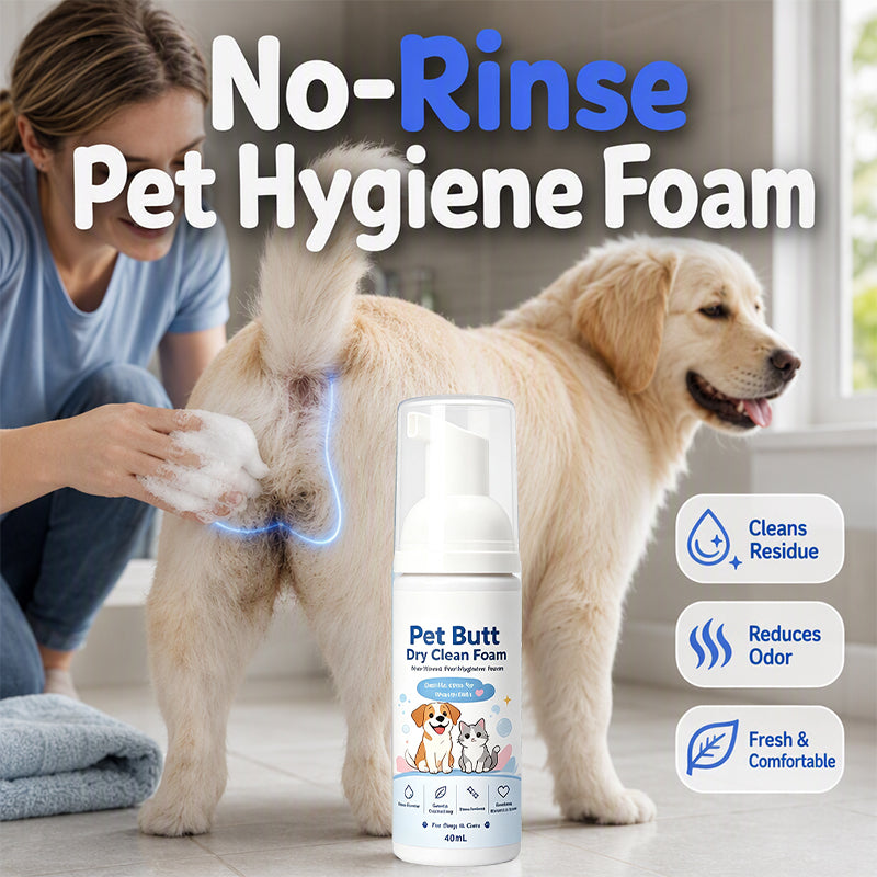🐾 50% korting! Spoelvrij hygiëneschuim – voor honden & katten. Verwijderd vuil & geurtjes, zacht voor de huid – fris zonder bad! ✨🛁