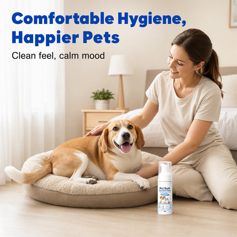🐾 50% korting! Spoelvrij hygiëneschuim – voor honden & katten. Verwijderd vuil & geurtjes, zacht voor de huid – fris zonder bad! ✨🛁