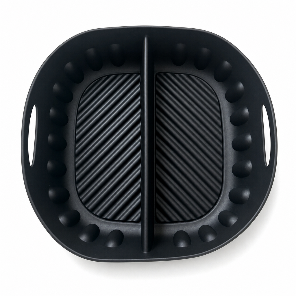 🍳 50% korting! Dubbele bakvorm – 2 aparte zones voor verschillende smaken, minder vet & knapperig resultaat. Flexibel siliconen – eenvoudig schoon te spoelen! ✨🧽