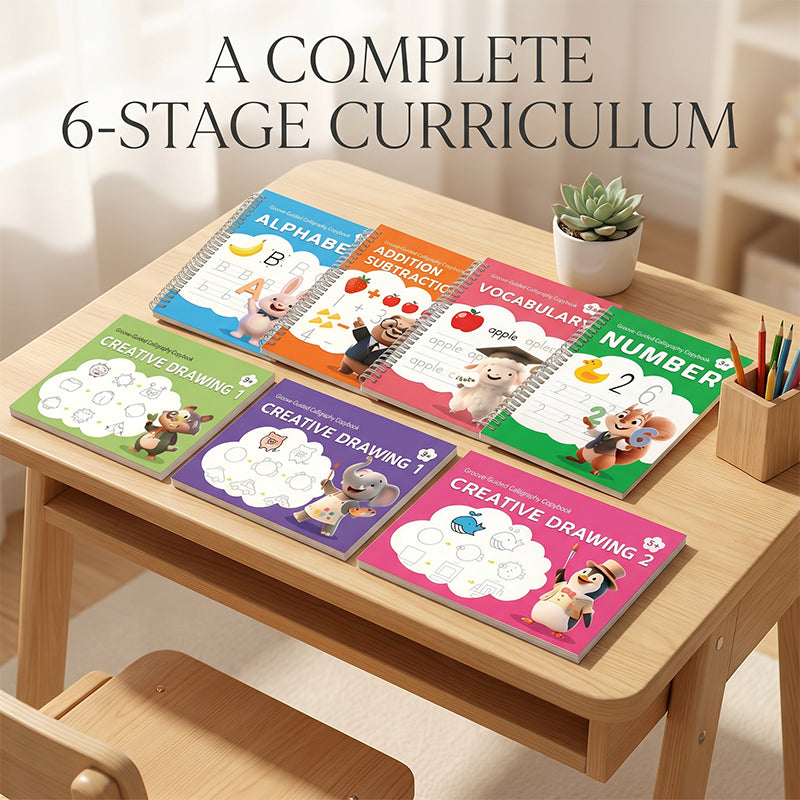 ✍️ 50% korting! Herbruikbaar gegroefd kalligrafie oefenboek – voor kinderen. Verbeter handschrift, eindeloos oefenen & milieuvriendelijk! ✨📚