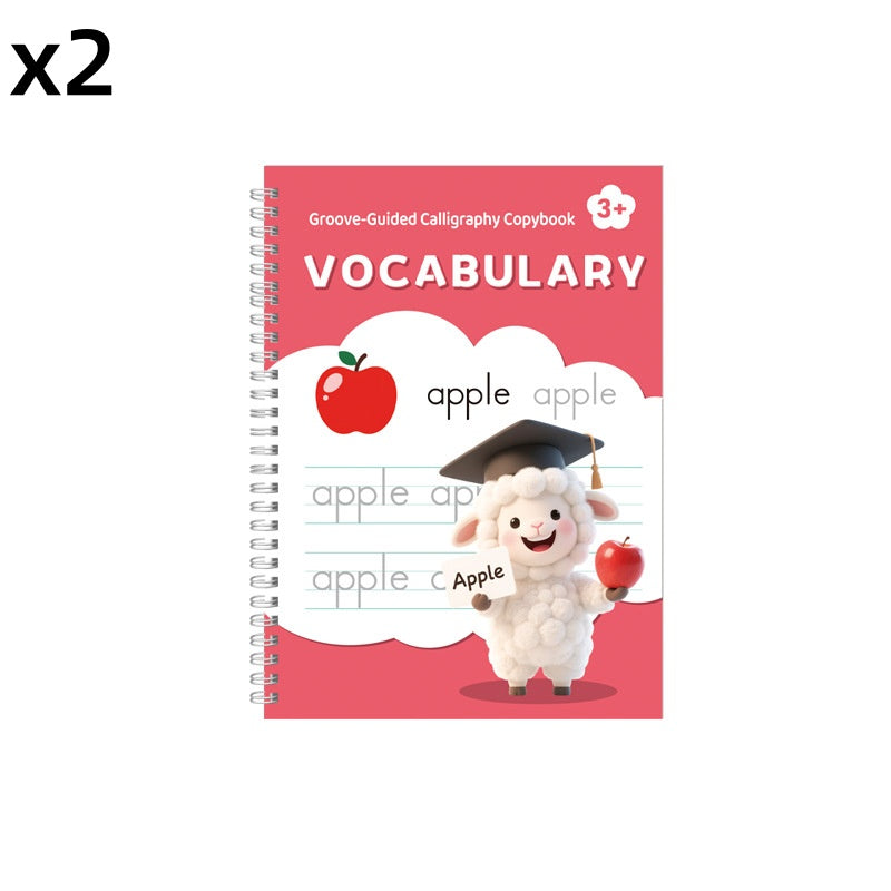 ✍️ 50% korting! Herbruikbaar gegroefd kalligrafie oefenboek – voor kinderen. Verbeter handschrift, eindeloos oefenen & milieuvriendelijk! ✨📚