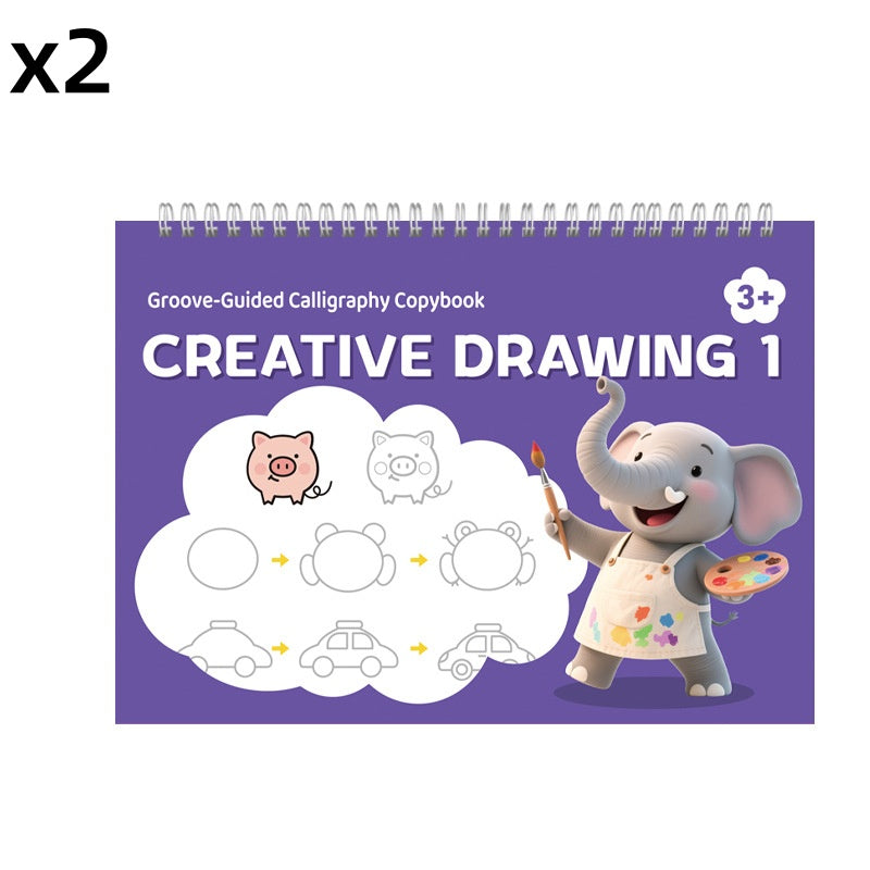 ✍️ 50% korting! Herbruikbaar gegroefd kalligrafie oefenboek – voor kinderen. Verbeter handschrift, eindeloos oefenen & milieuvriendelijk! ✨📚
