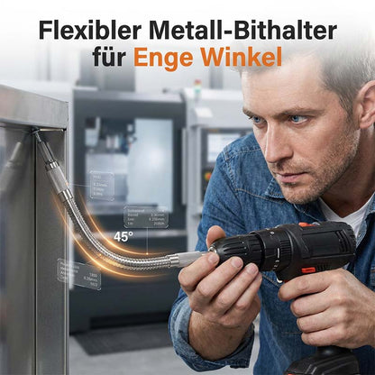 🔧 50% korting! Flexibele verlengas – 6,35 mm zeskant, 3 lengtes (200/250/300 mm). Bereik schroeven in krappe hoeken & lastige ruimtes! ✨💪