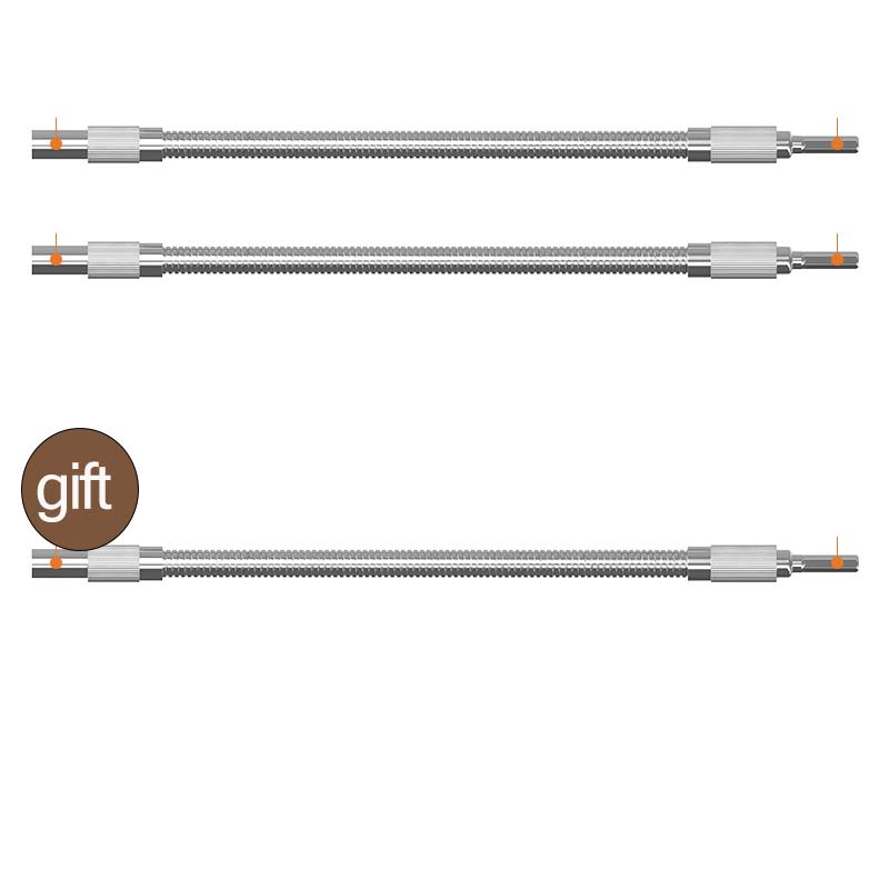 🔧 50% korting! Flexibele verlengas – 6,35 mm zeskant, 3 lengtes (200/250/300 mm). Bereik schroeven in krappe hoeken & lastige ruimtes! ✨💪