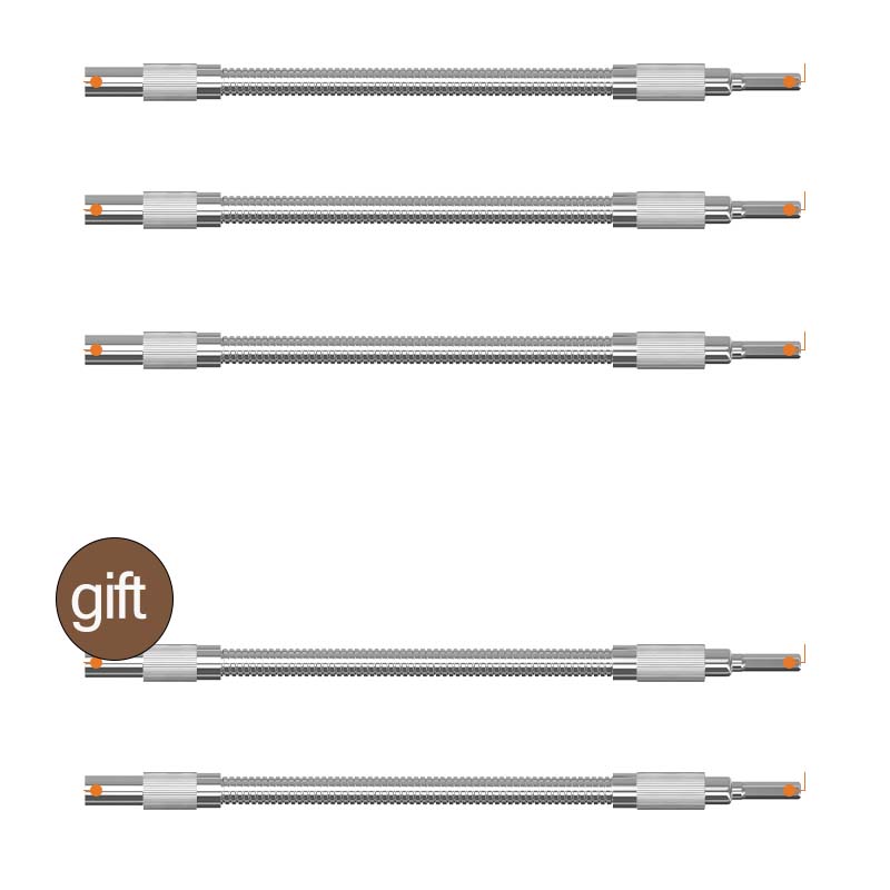 🔧 50% korting! Flexibele verlengas – 6,35 mm zeskant, 3 lengtes (200/250/300 mm). Bereik schroeven in krappe hoeken & lastige ruimtes! ✨💪