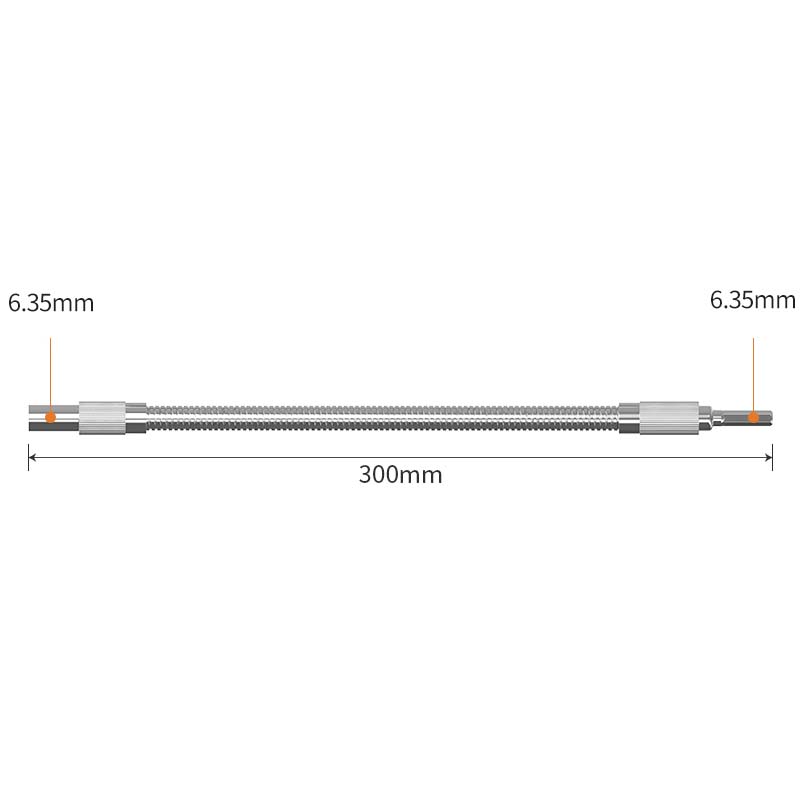 🔧 50% korting! Flexibele verlengas – 6,35 mm zeskant, 3 lengtes (200/250/300 mm). Bereik schroeven in krappe hoeken & lastige ruimtes! ✨💪