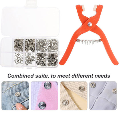 🧵 50% korting! Drukknopen tang set – geen naald & draad nodig, ergonomisch & RVS. Bevestig knopen in seconden op kleding & stoffen! ✨💪