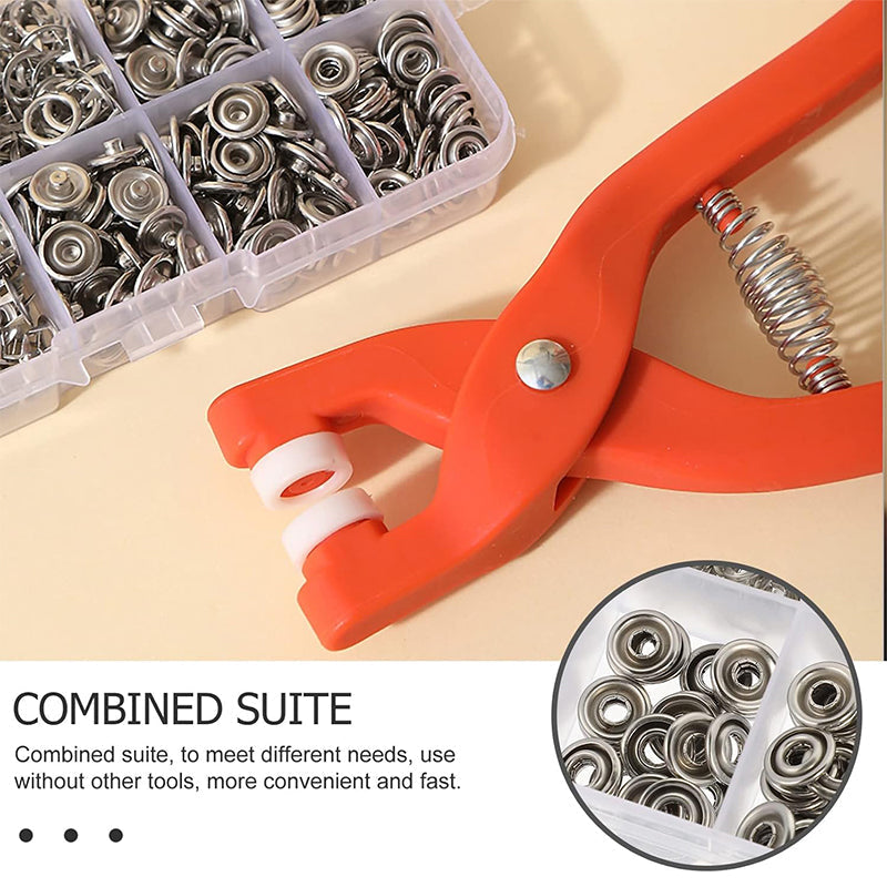 🧵 50% korting! Drukknopen tang set – geen naald & draad nodig, ergonomisch & RVS. Bevestig knopen in seconden op kleding & stoffen! ✨💪