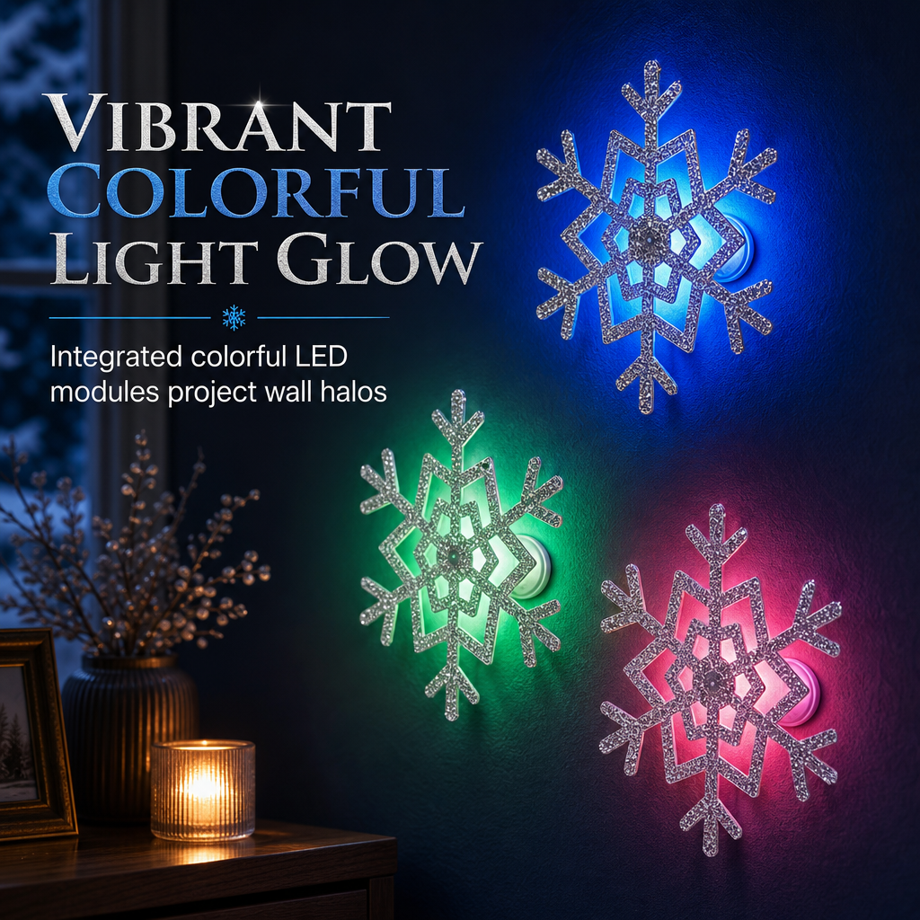 ❄️ 50% korting! Glowende 3D-sneeuwvlok stickers – schitterende glitter, blauw-groene gloed & eenvoudige installatie. Tover elke kamer om in een winterwonderland! ✨💙