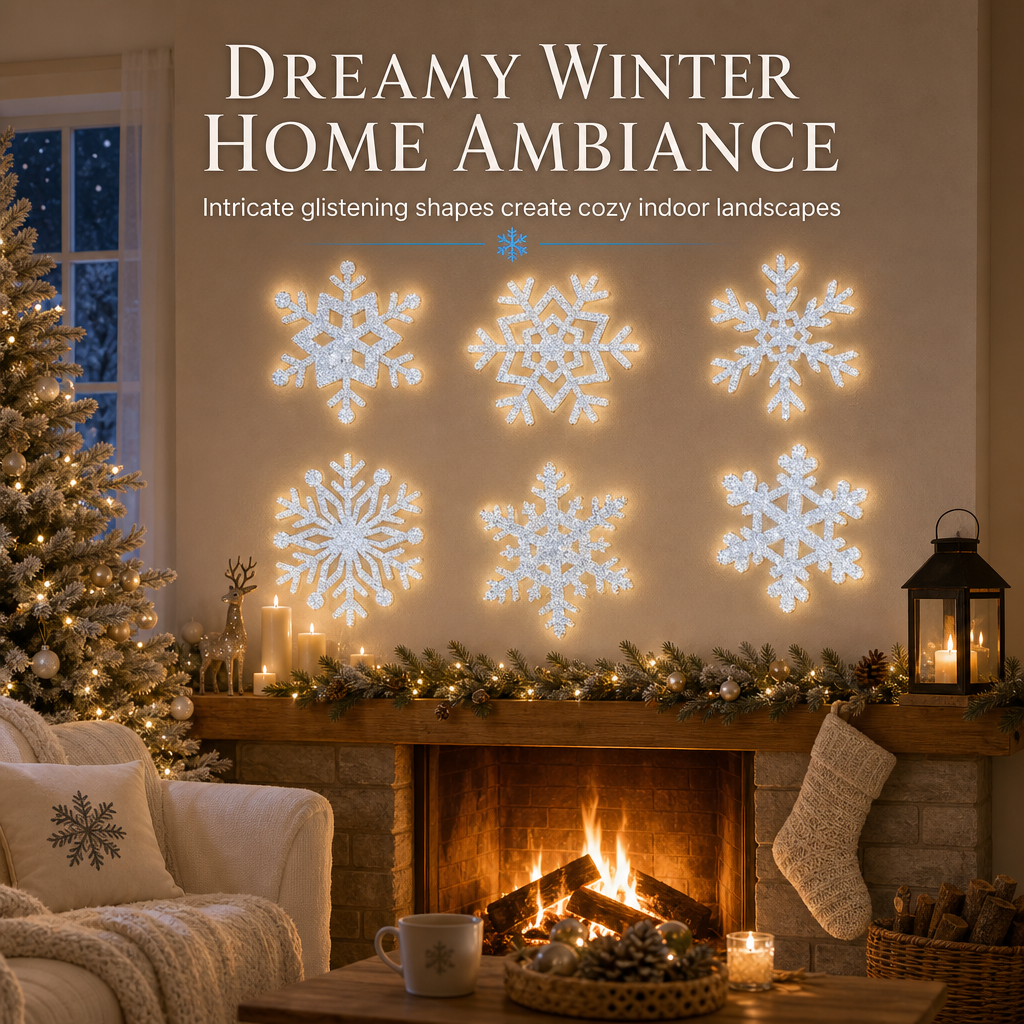 ❄️ 50% korting! Glowende 3D-sneeuwvlok stickers – schitterende glitter, blauw-groene gloed & eenvoudige installatie. Tover elke kamer om in een winterwonderland! ✨💙