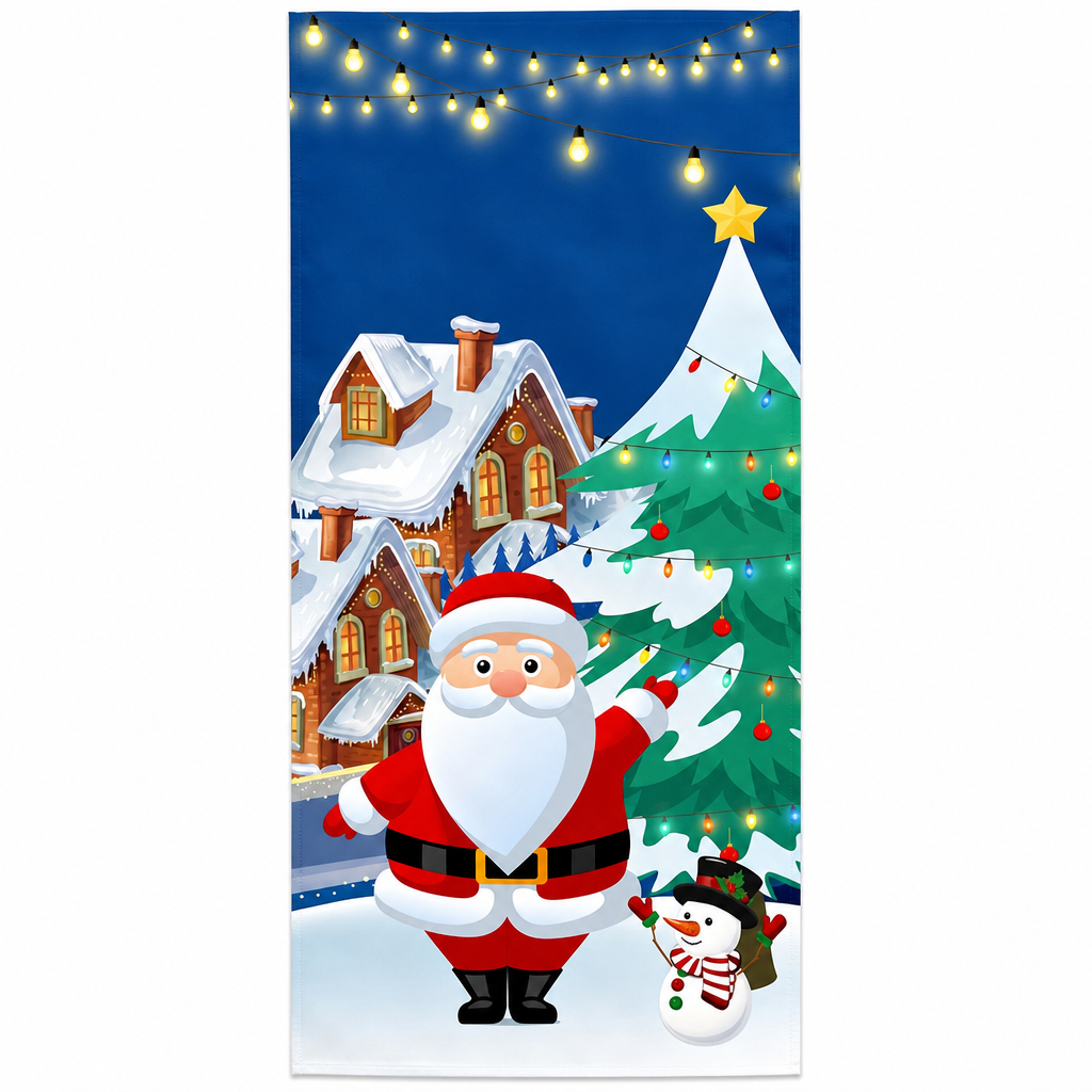 🎄 50% korting! Kerstdeurdecoratie – levendige thermische print, dik polyester & eenvoudig op te hangen. Transformeer je voordeur in feestelijke sfeer – 185×90 cm! ✨🚪
