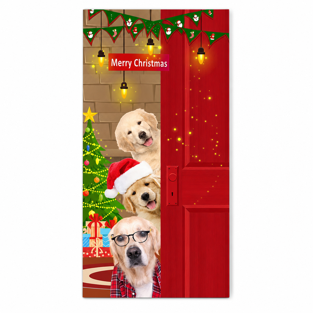 🎄 50% korting! Kerstdeurdecoratie – levendige thermische print, dik polyester & eenvoudig op te hangen. Transformeer je voordeur in feestelijke sfeer – 185×90 cm! ✨🚪